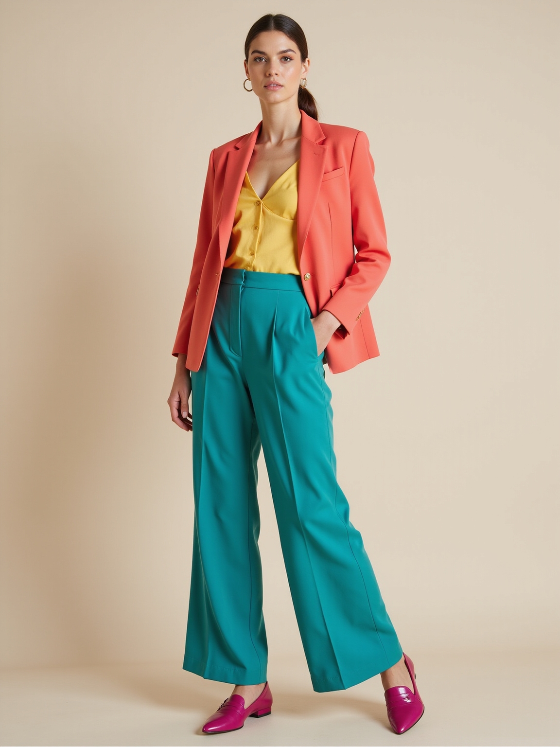 calm neutral bright accent