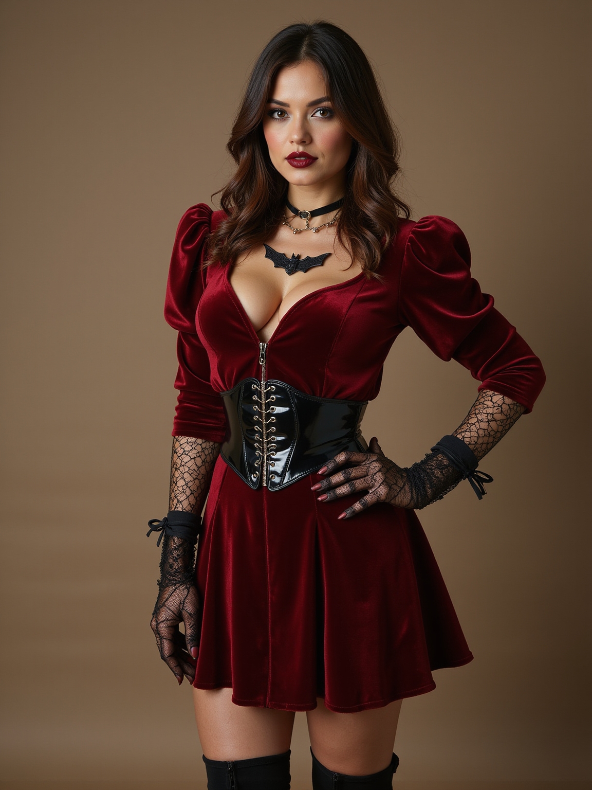 campy gothic everyday layered style