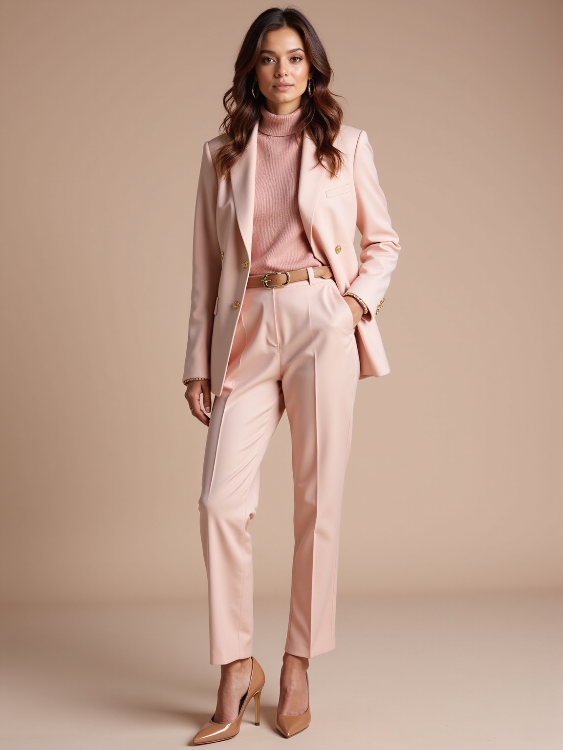 candy pink with neutral accents
