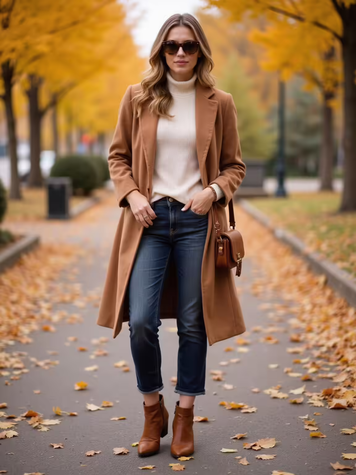 casual autumn outfits leaves