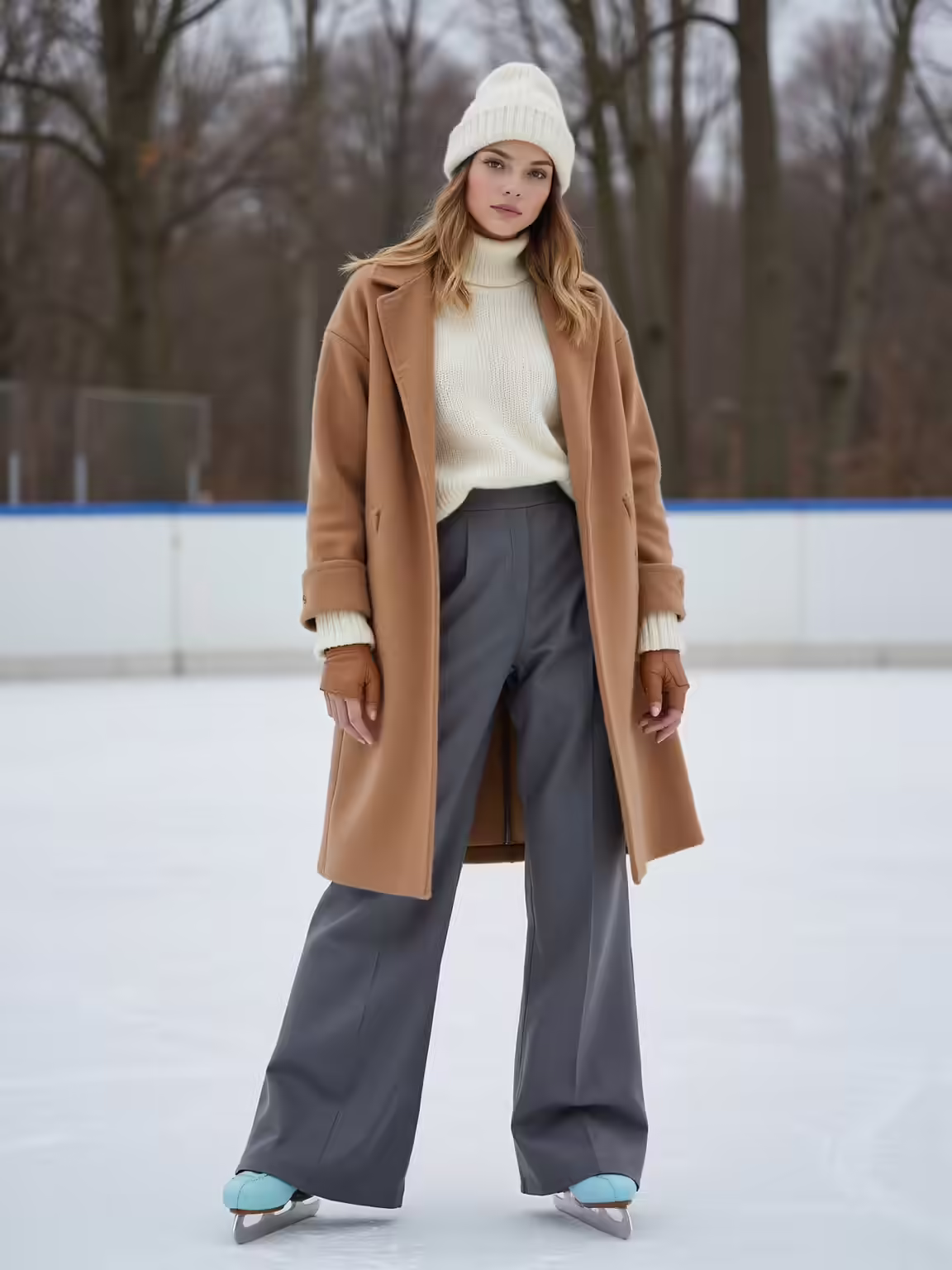 casual relaxed winter skating outfits