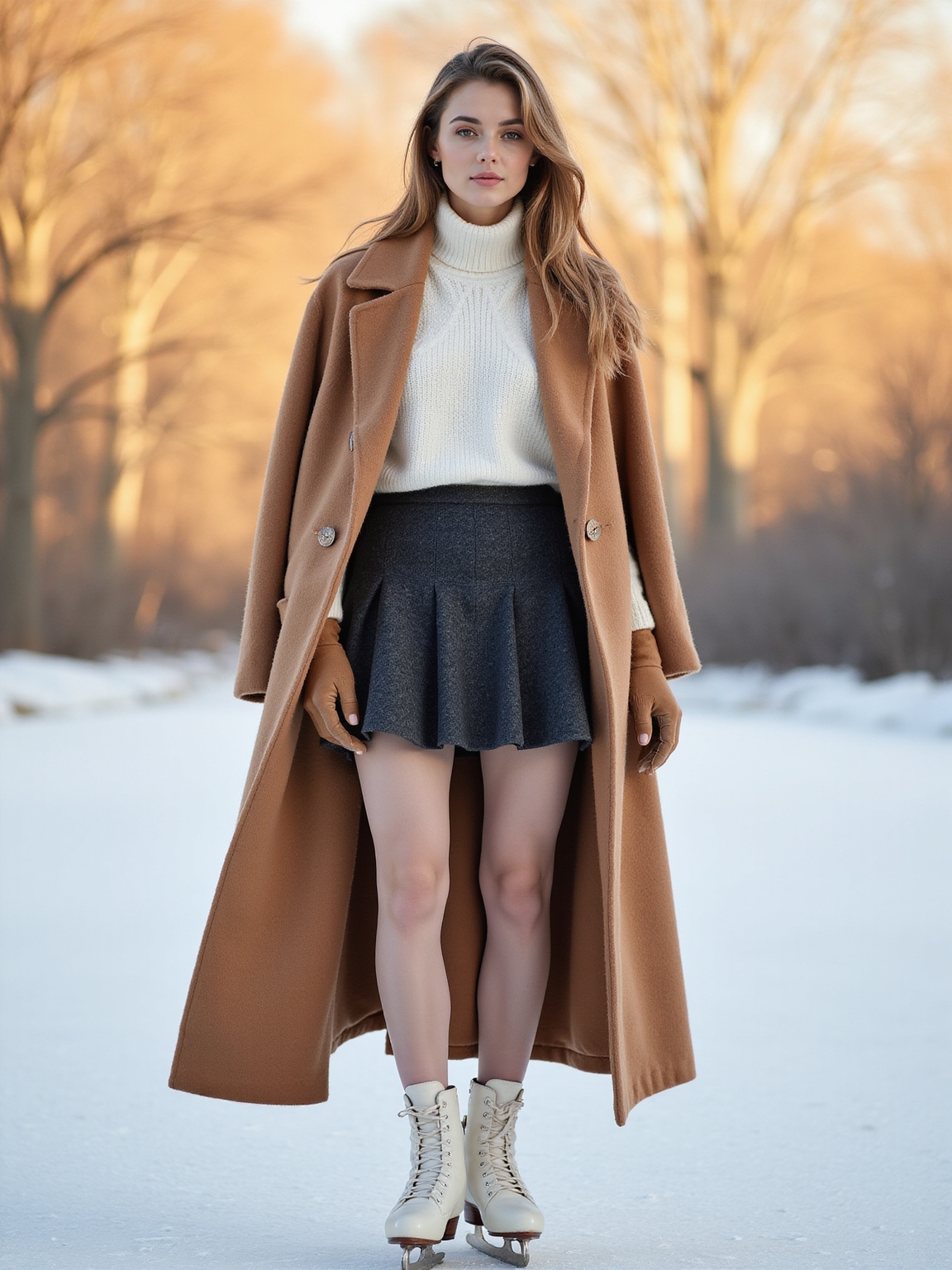 chic effortless ice skating attire