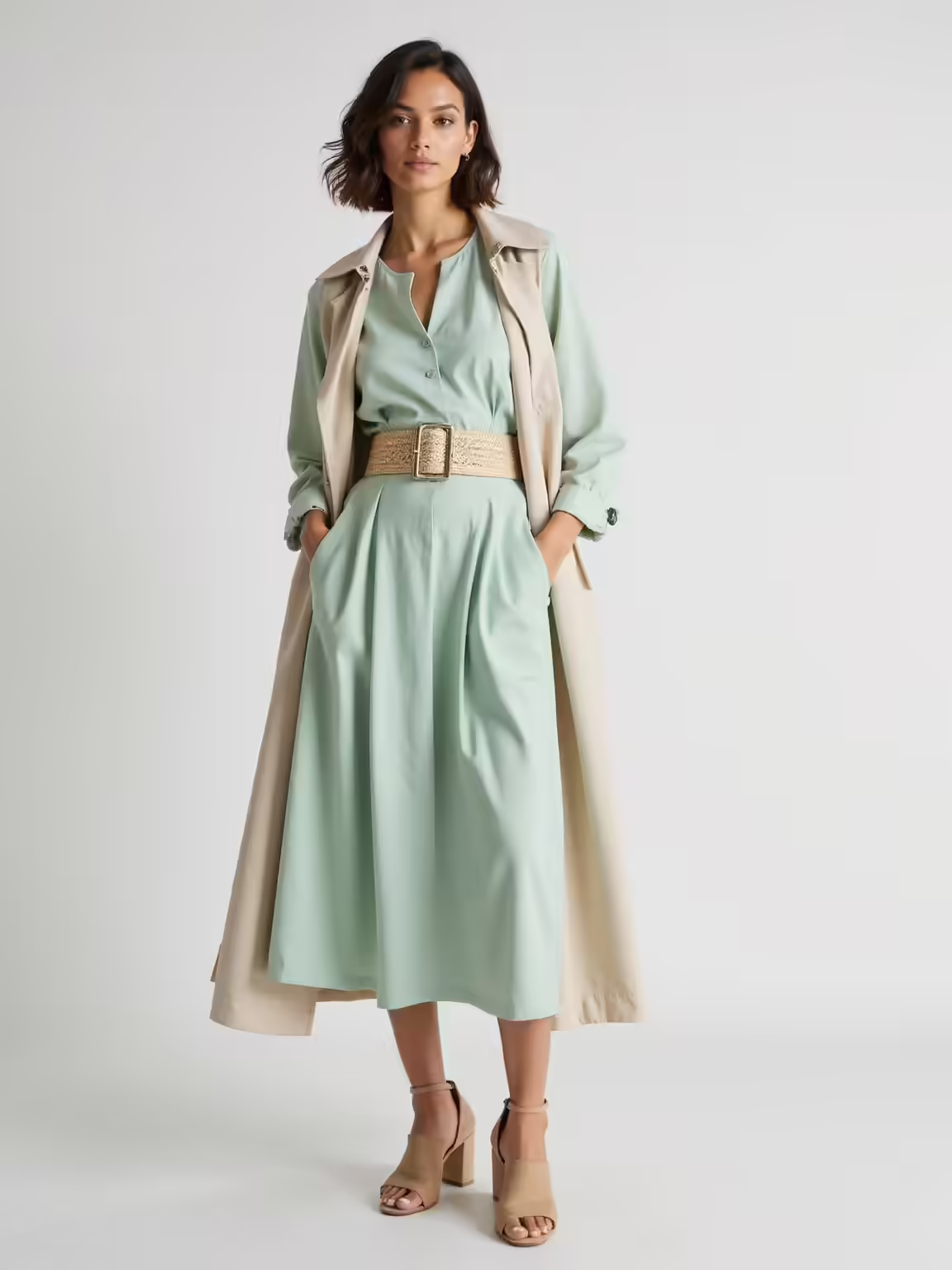 chic modest spring styling
