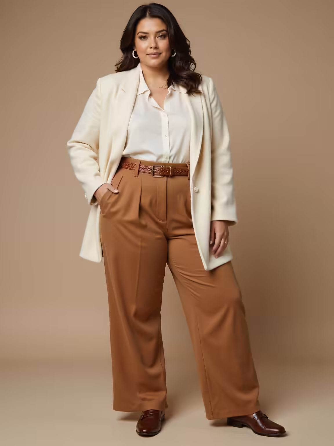 chic old money plus size looks