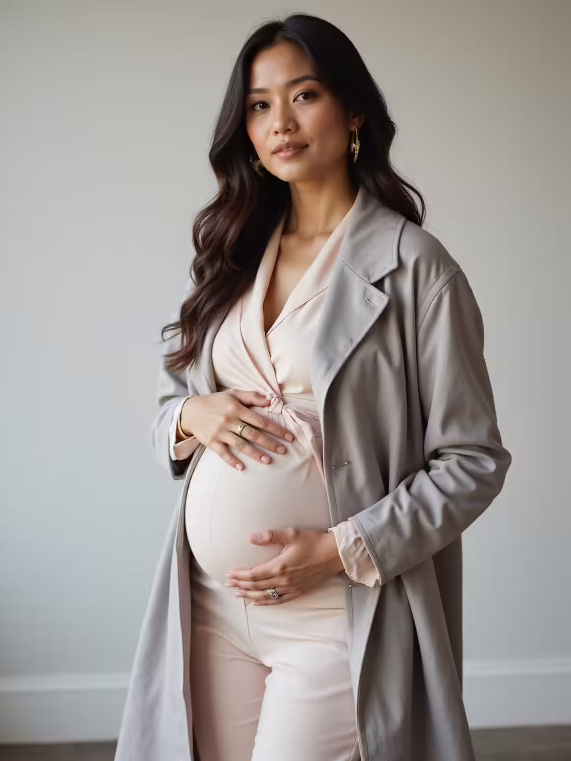 chic spring maternity bump outfits