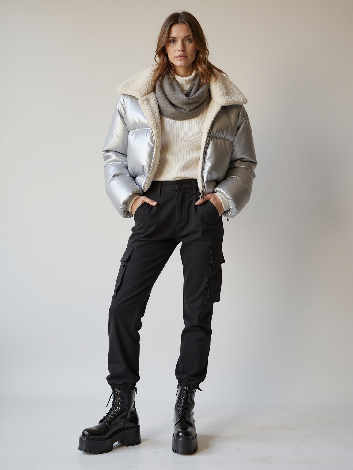 chunky layers low rise warmth