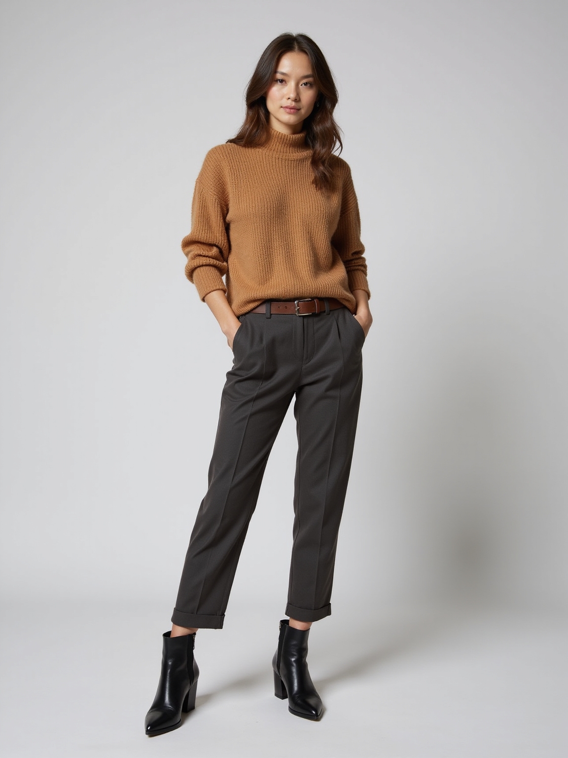 cinched structured muted intentional