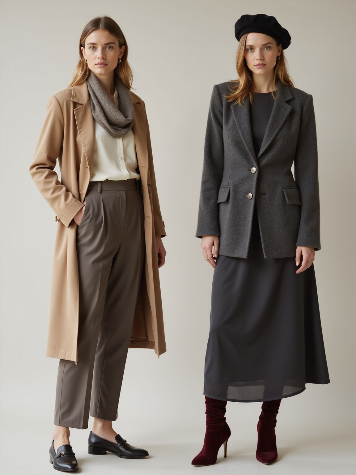 cinematic neutrals with moody accents