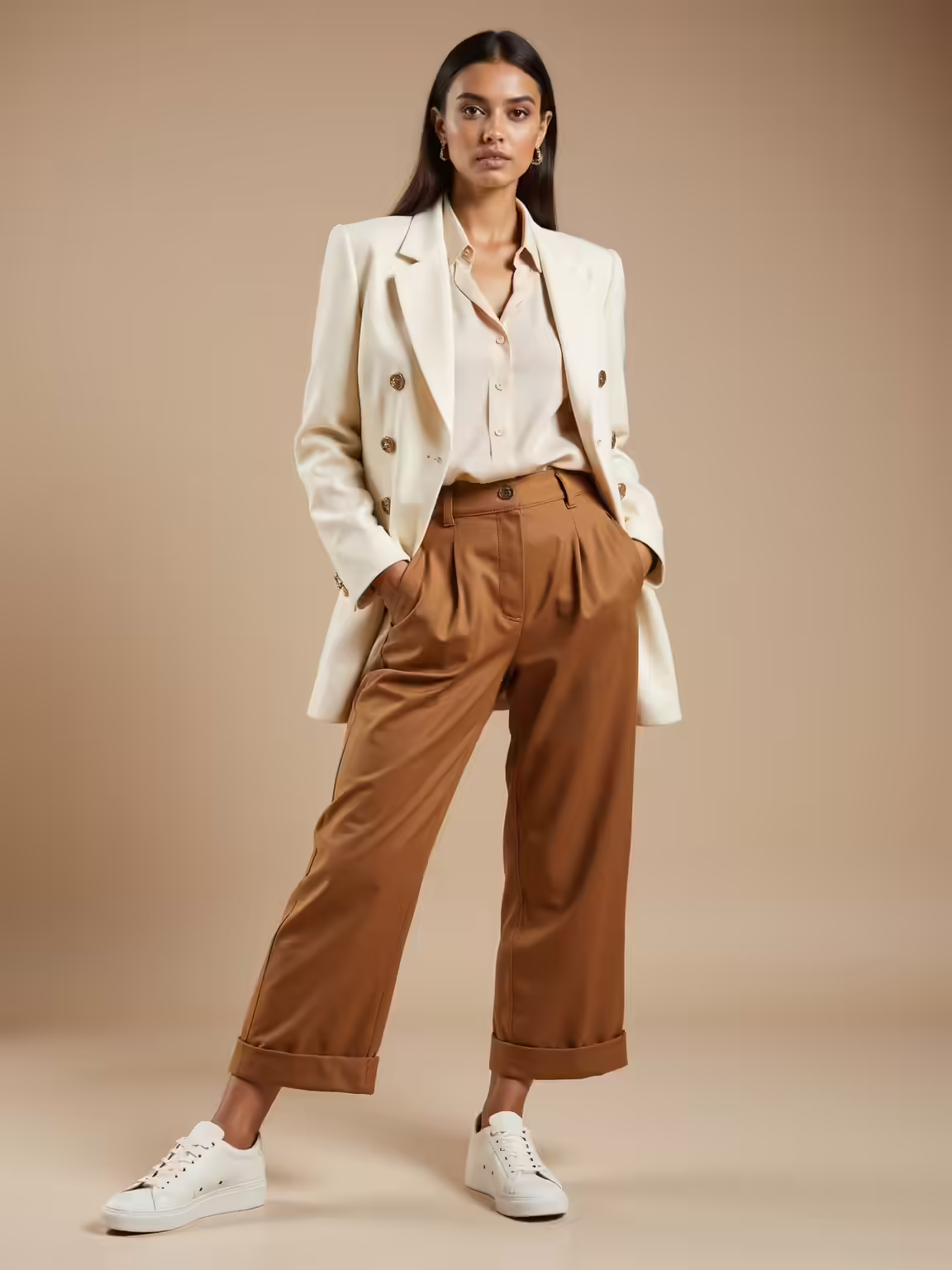 classic elegance meets sneakers