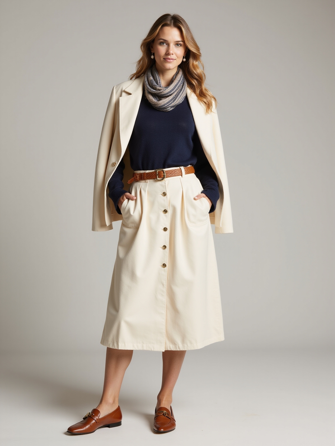 clean structured timeless skirt movement