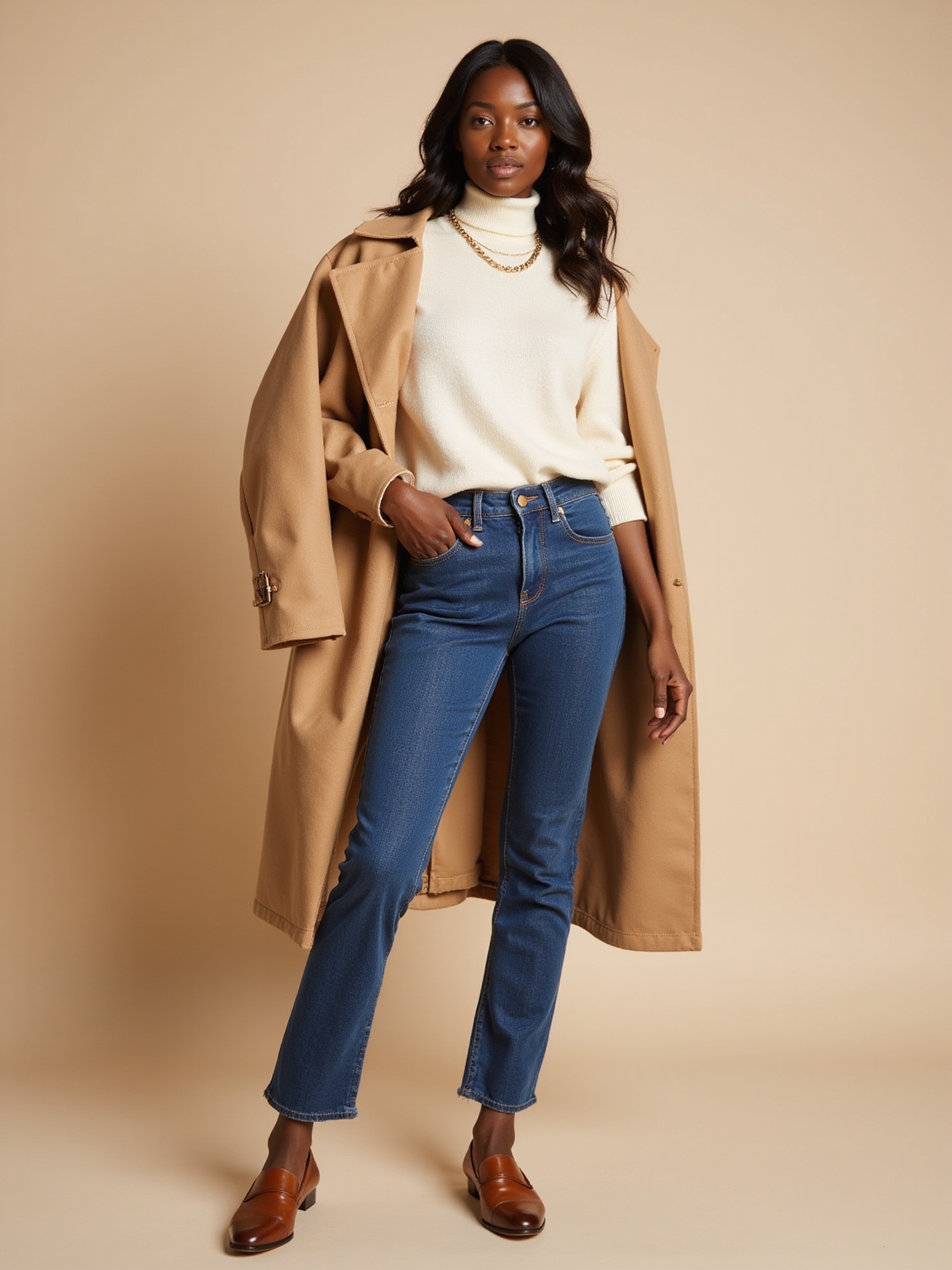 clean white tee denim jacket