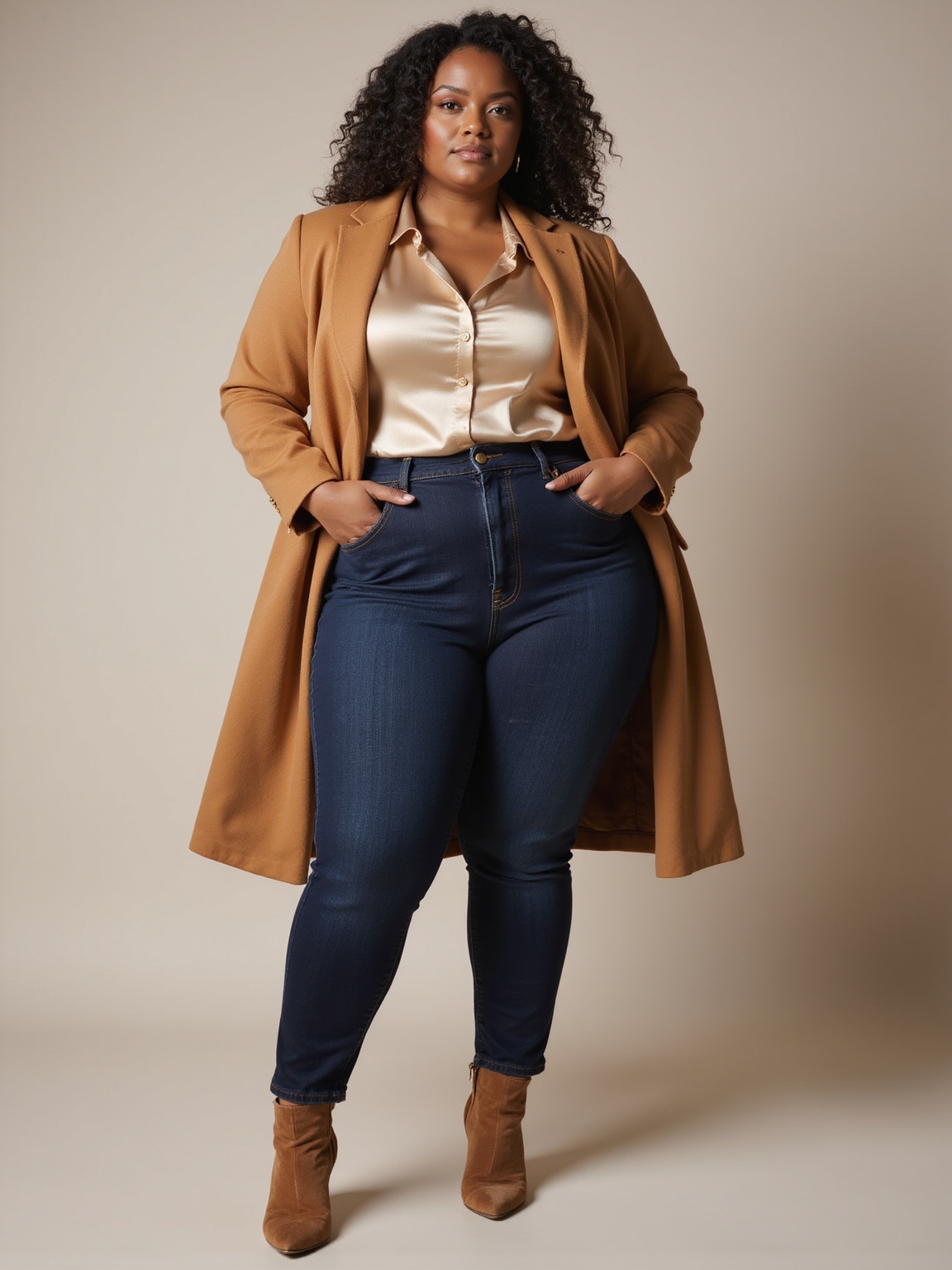 contouring mid rise stretch jeans