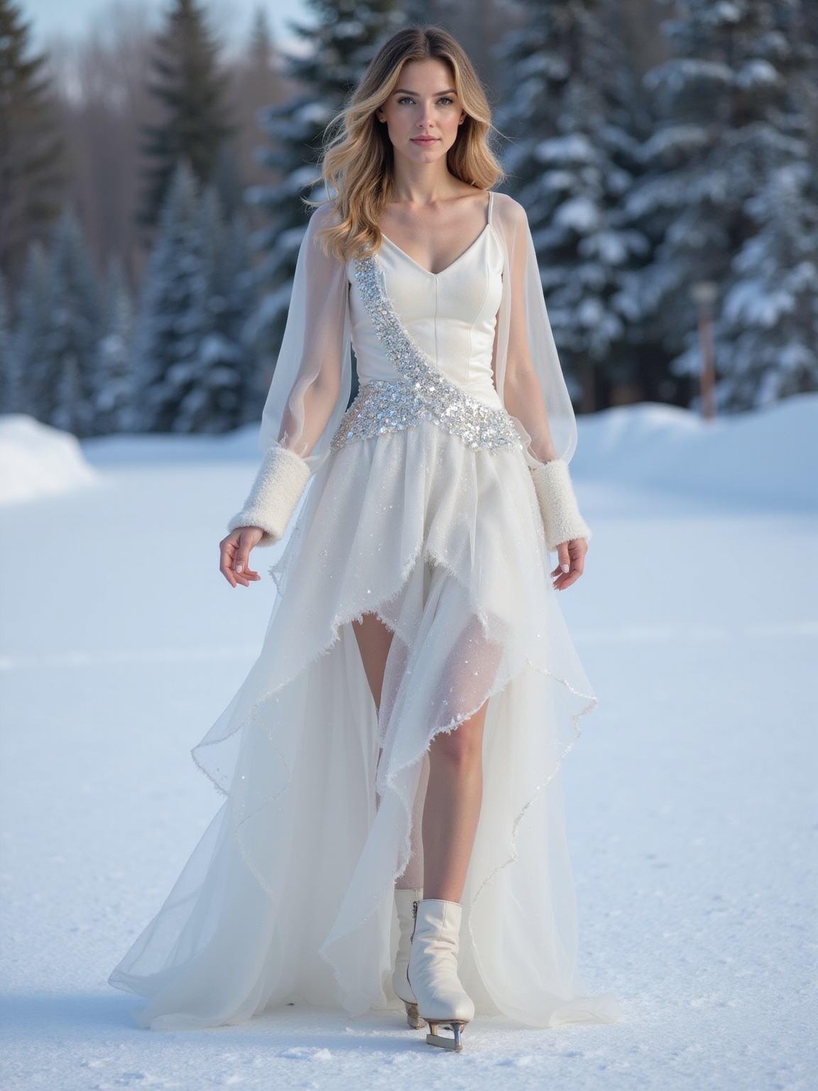 cozy elegant winter skating fabrics