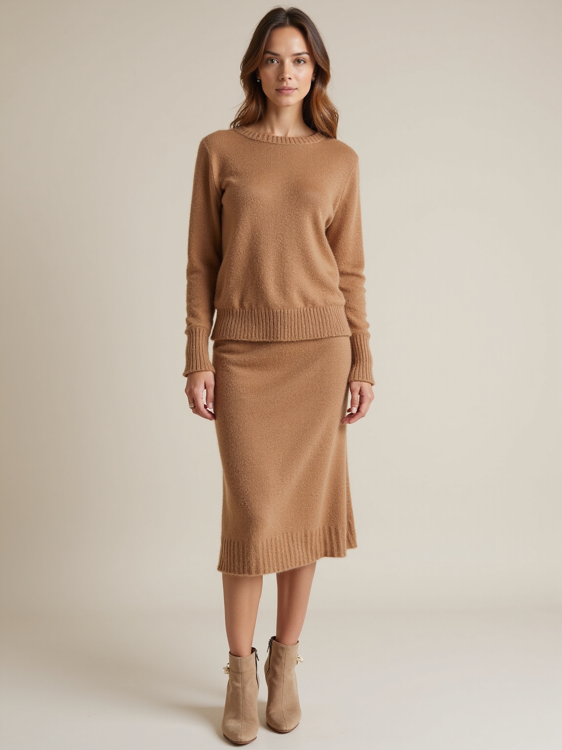 cozy fitted knit dress elegance