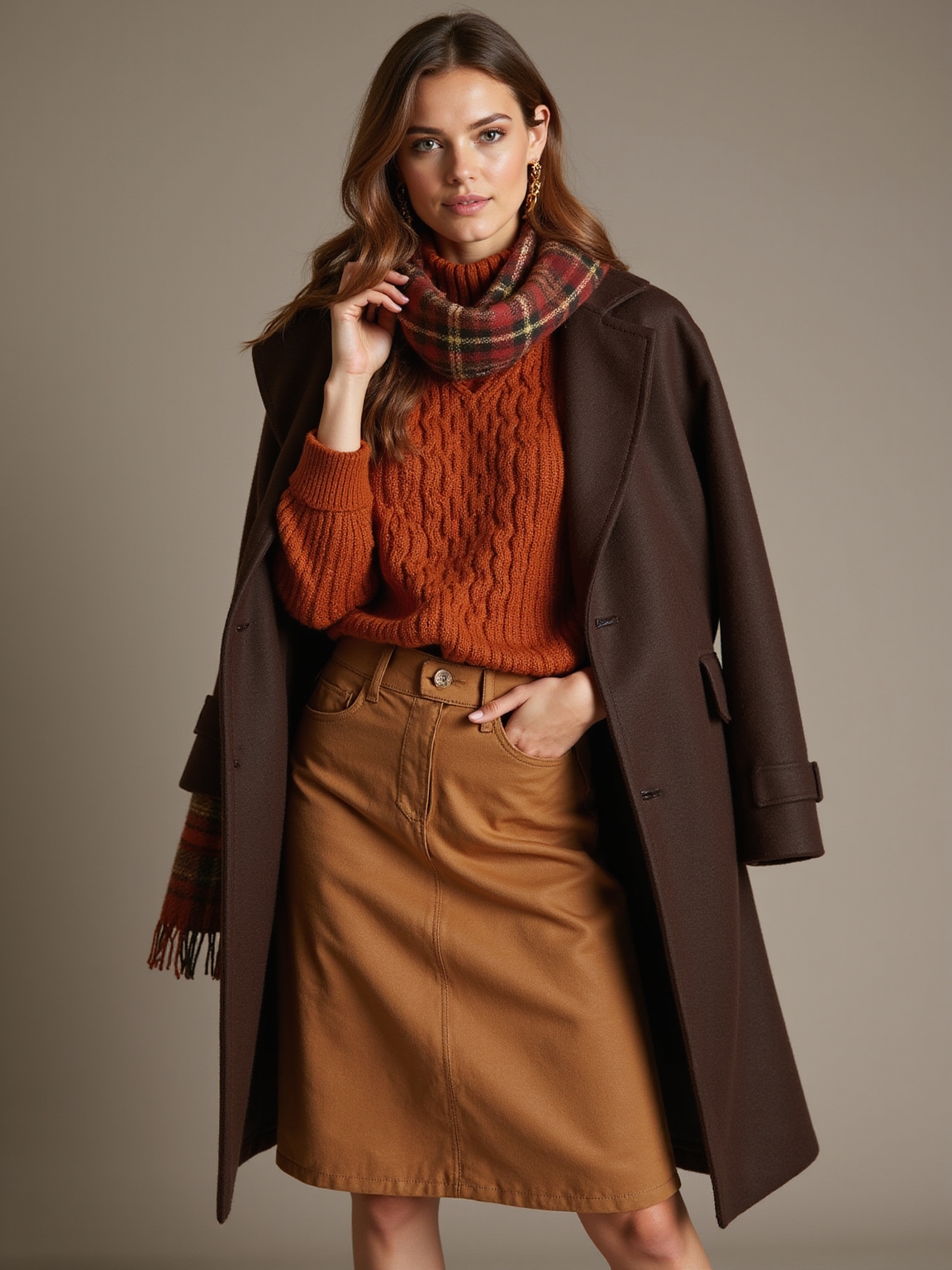 cozy layered autumn outfit planning