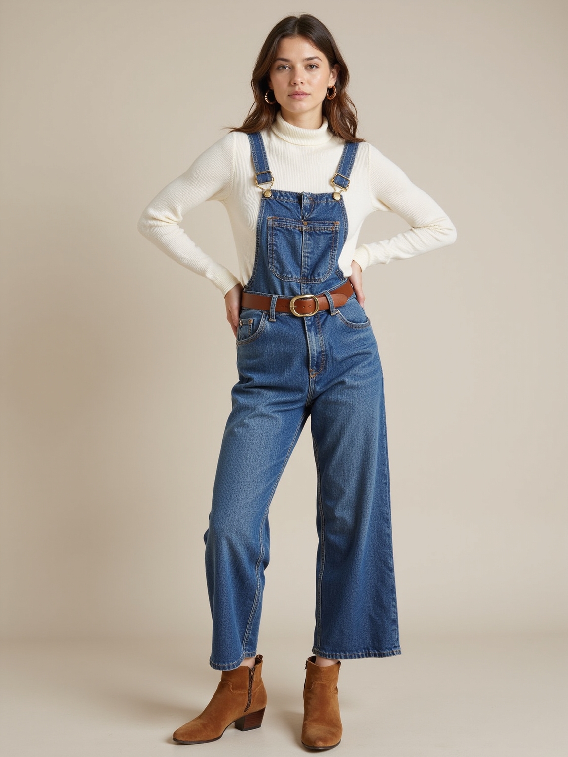 cozy layered maternity denim styling