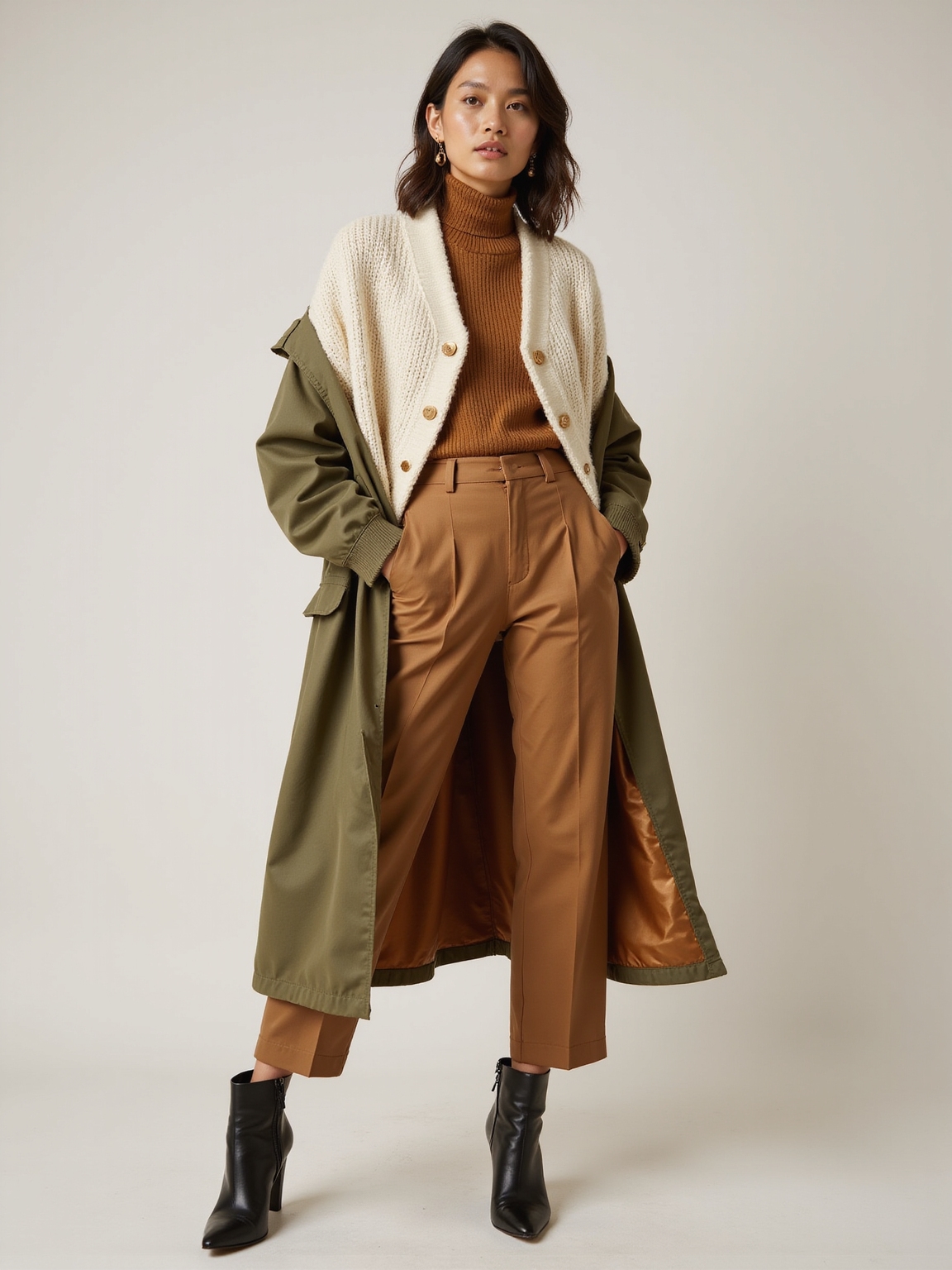 cozy layered seasonal wardrobe