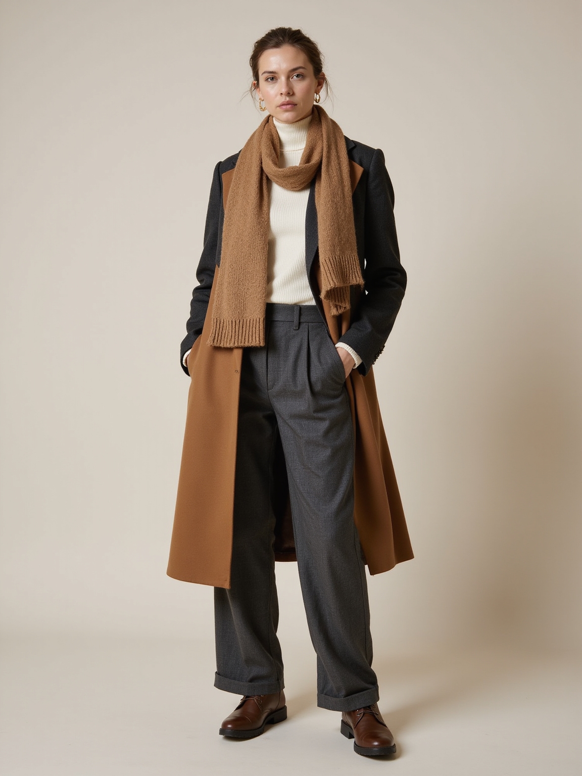 cozy layered winter casuals