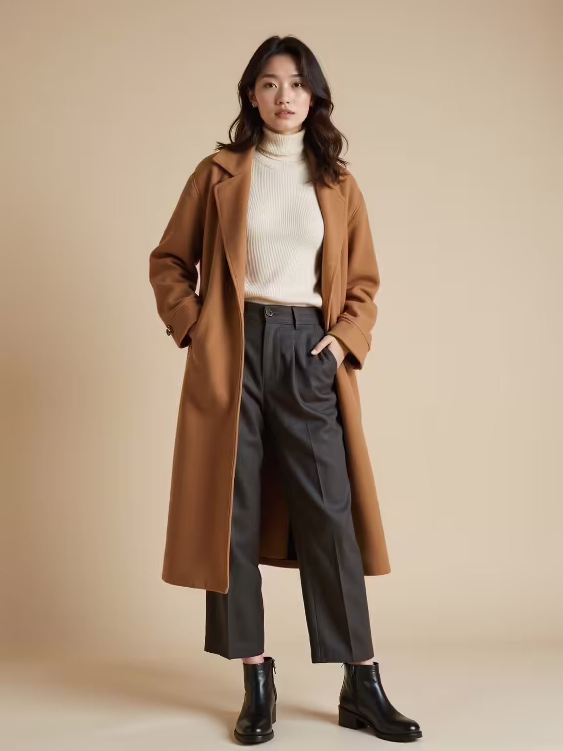 cozy minimalist korean winterwear