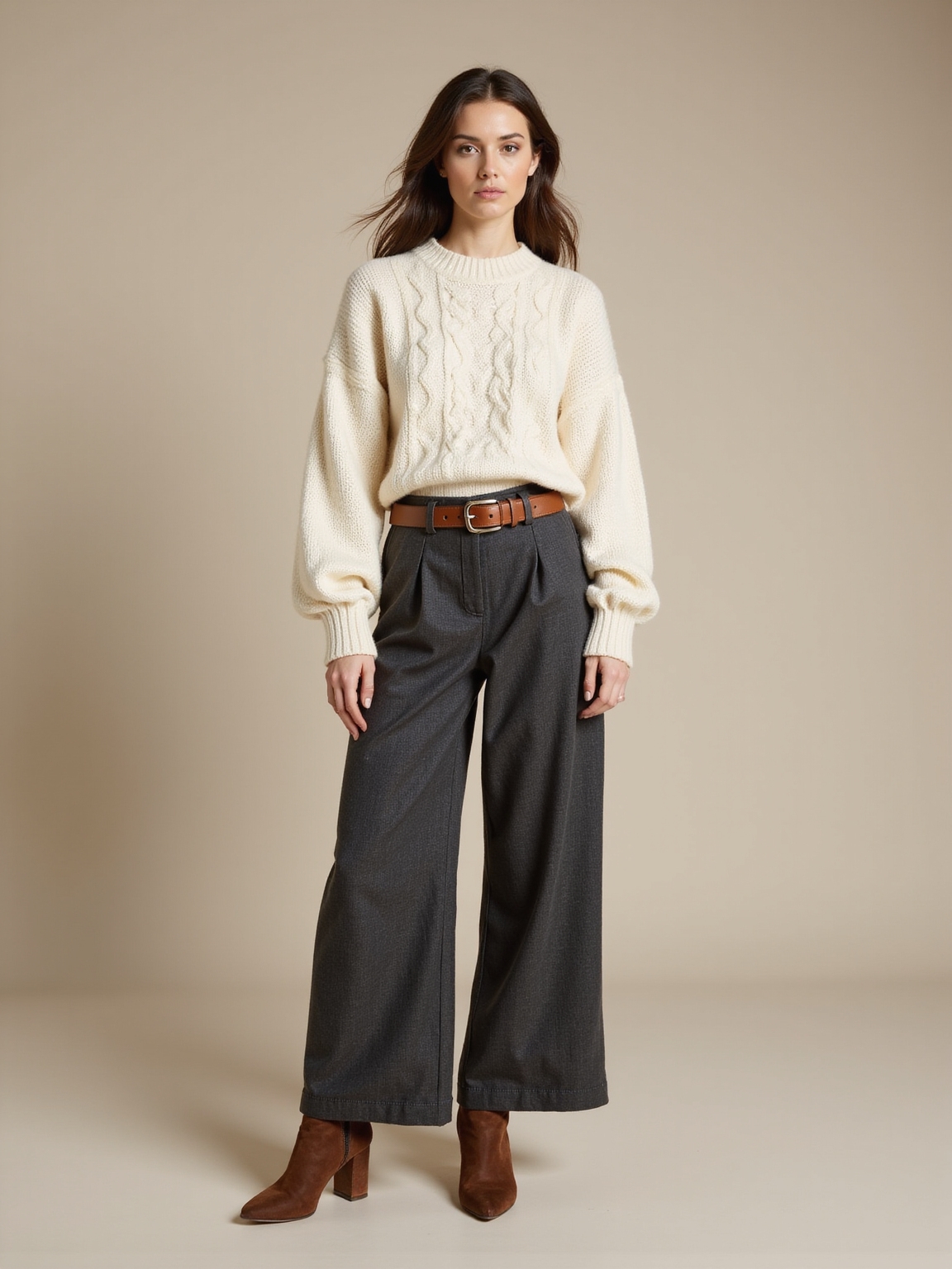 cozy oversized sweater styling