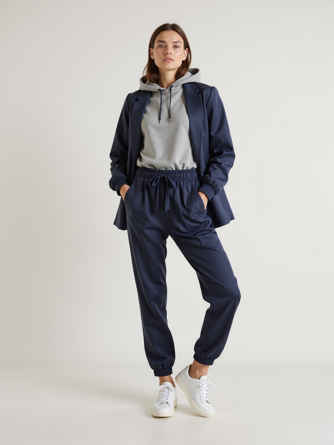 cozy polished athleisure classroom look