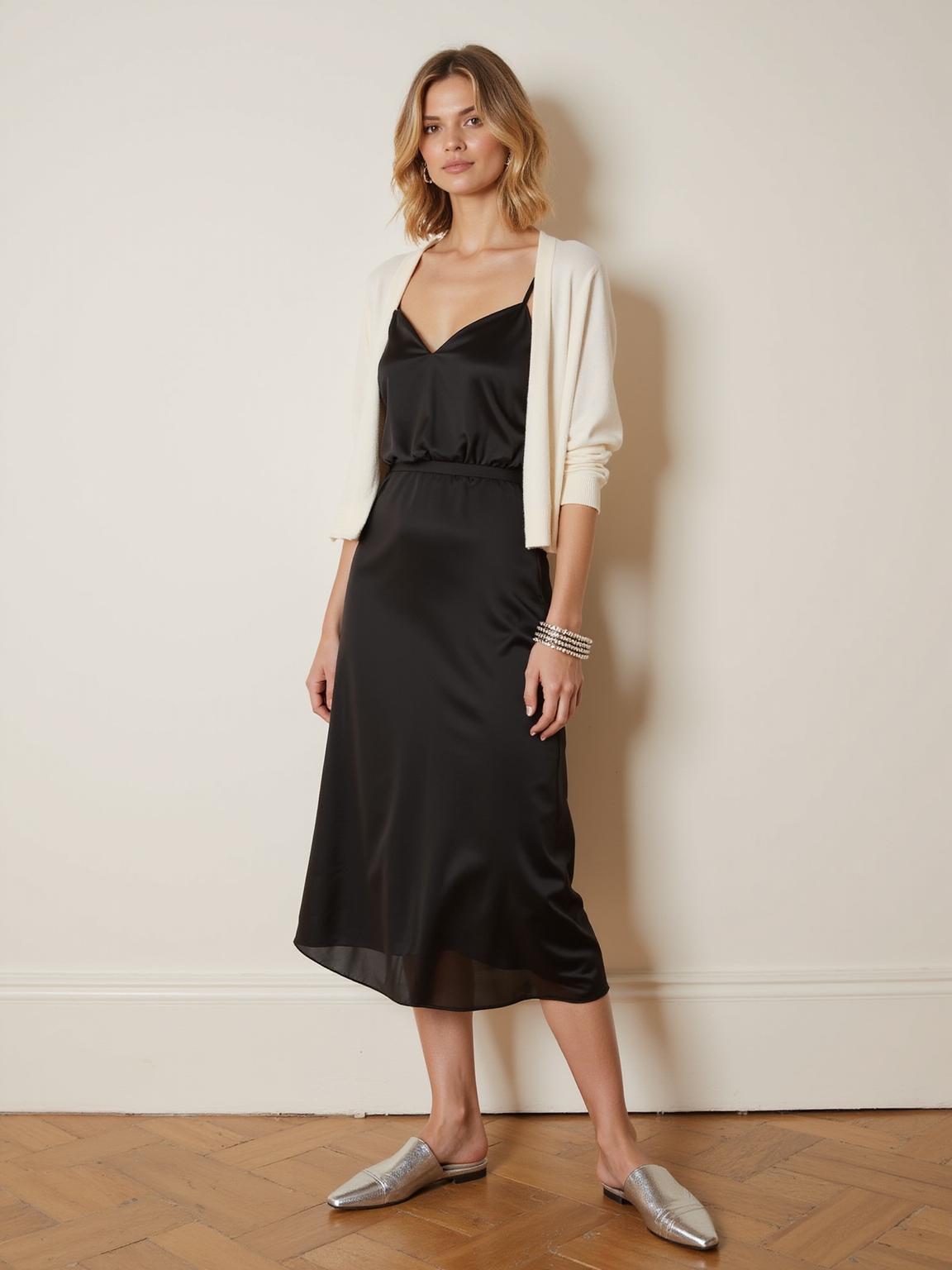 cozy polished knit denim ensembles