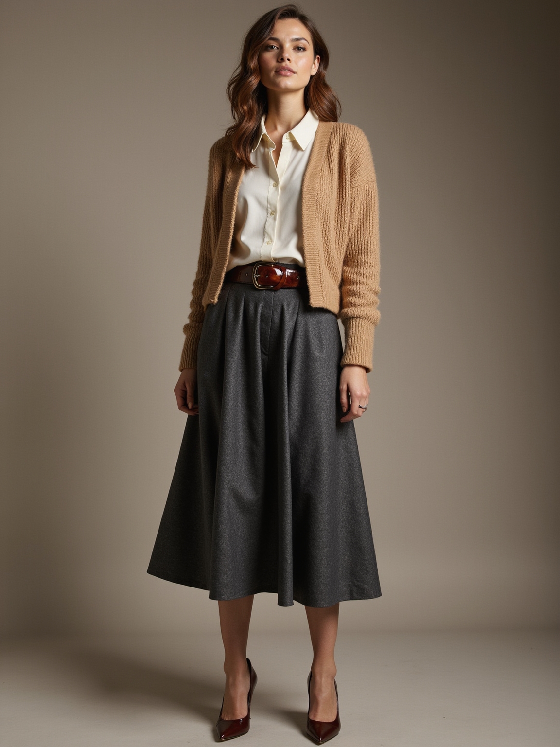 cozy sheen meets structured polish