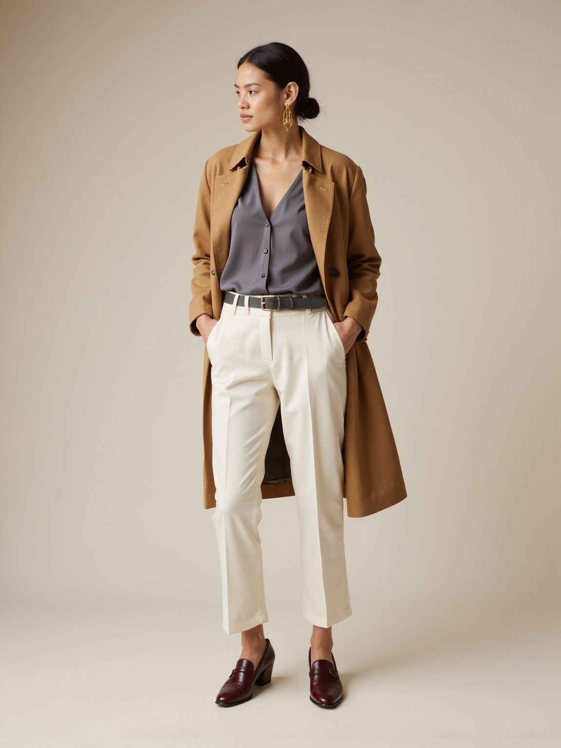 creamy neutrals with accents