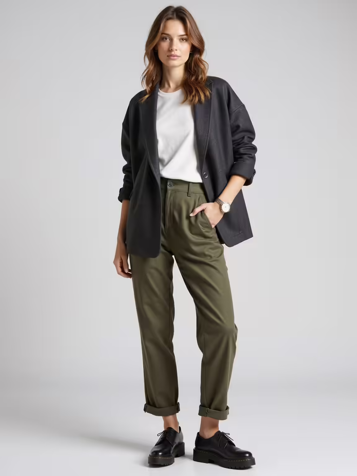 crisp button down tomboy outfits