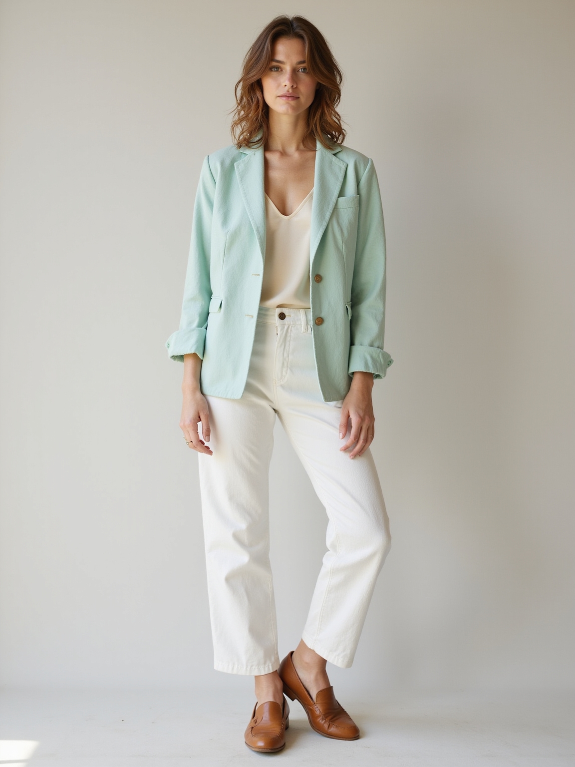 crisp casual polished spring outfits