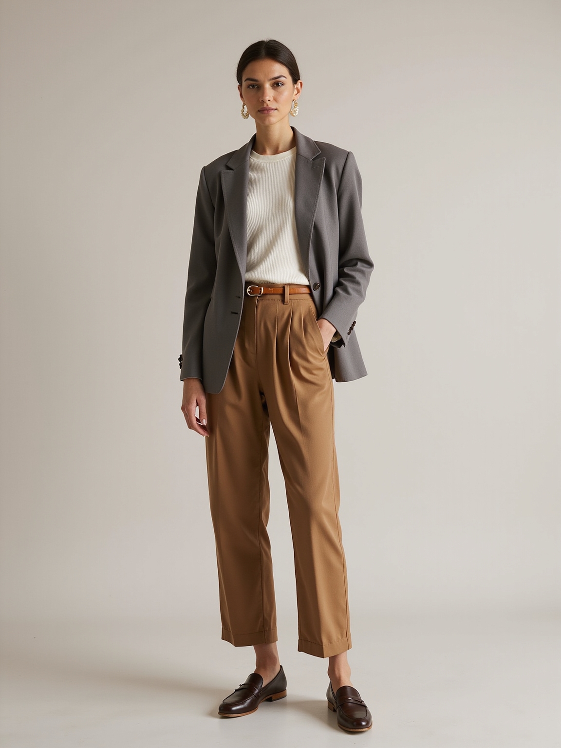 crisp denim structured knit