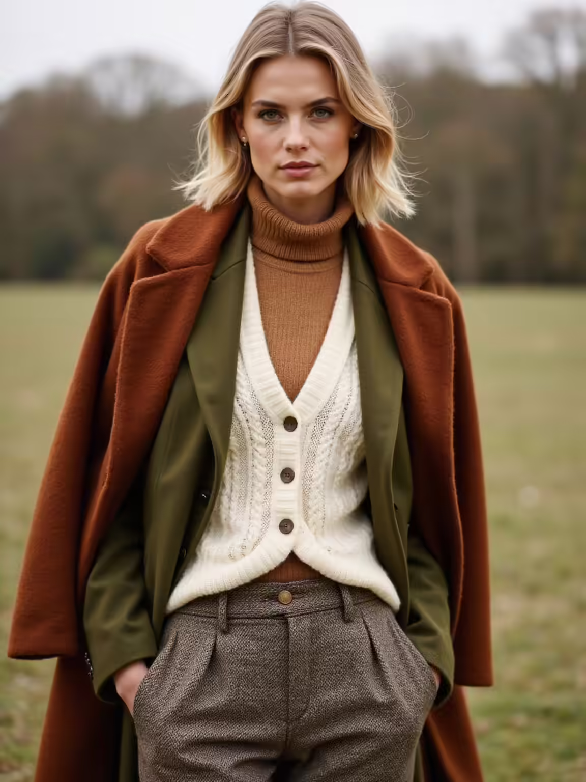 crisp layered lambswool knitwear refinement