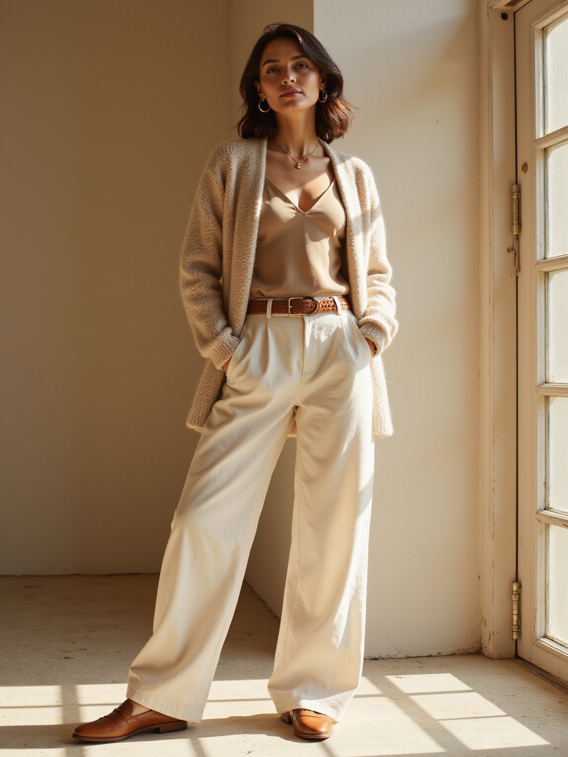 crisp neutrals tailored timeless accessories