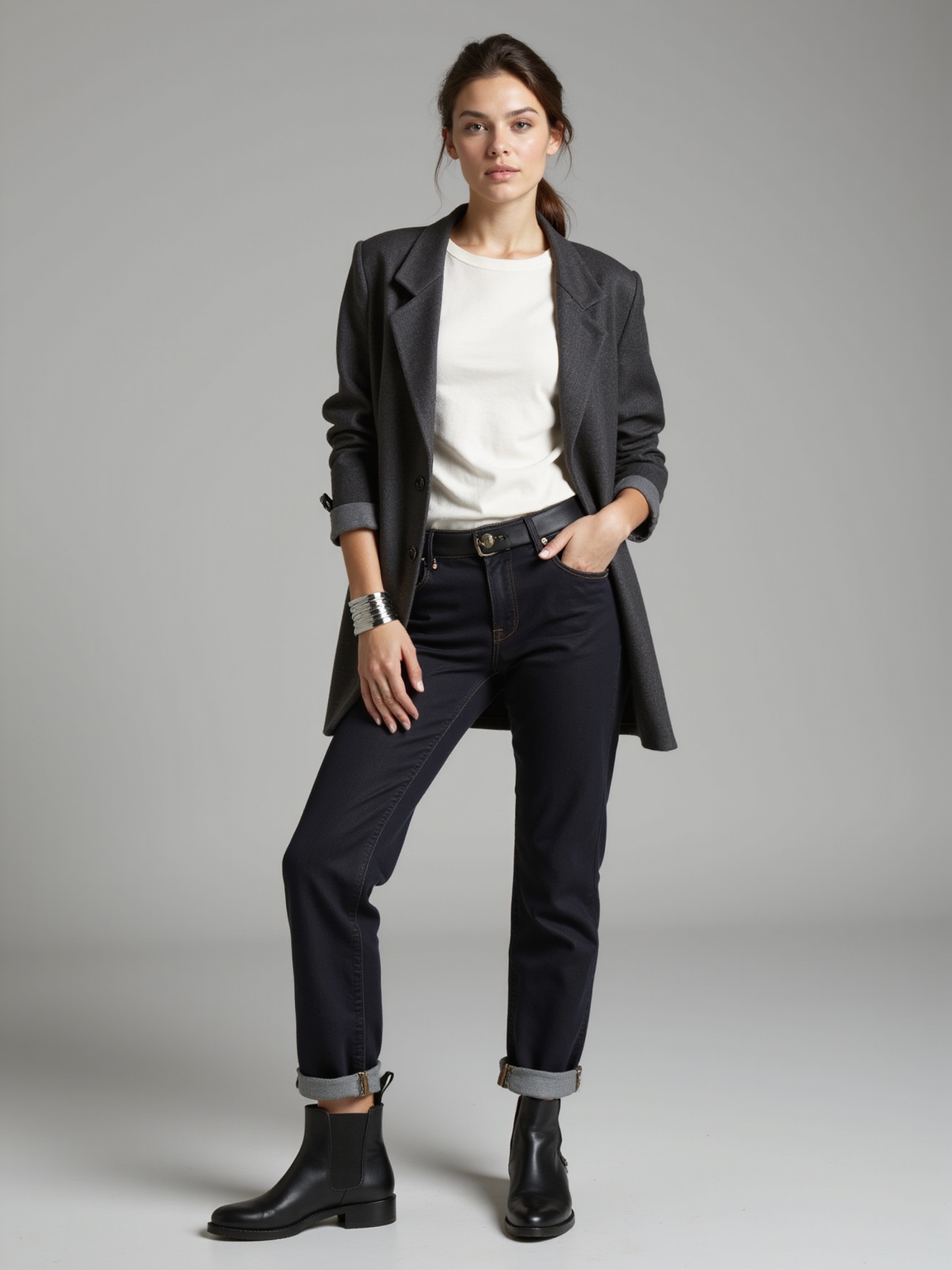 crisp tee tapered trousers