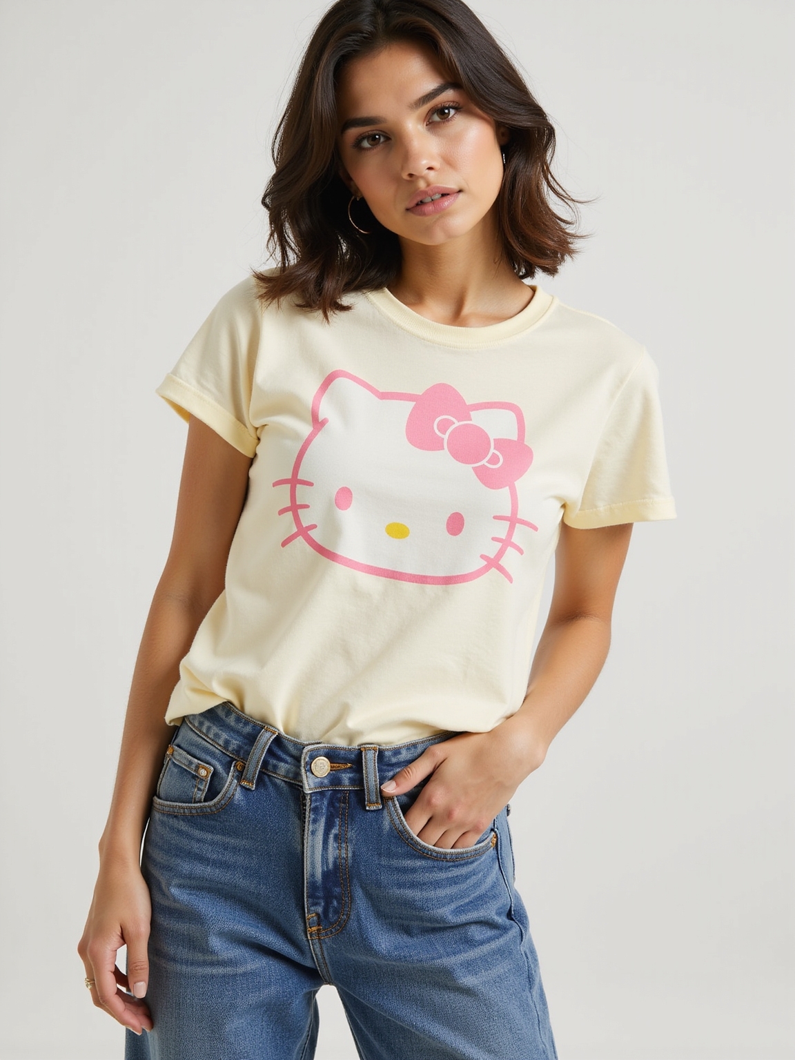 cropped hello kitty vibe