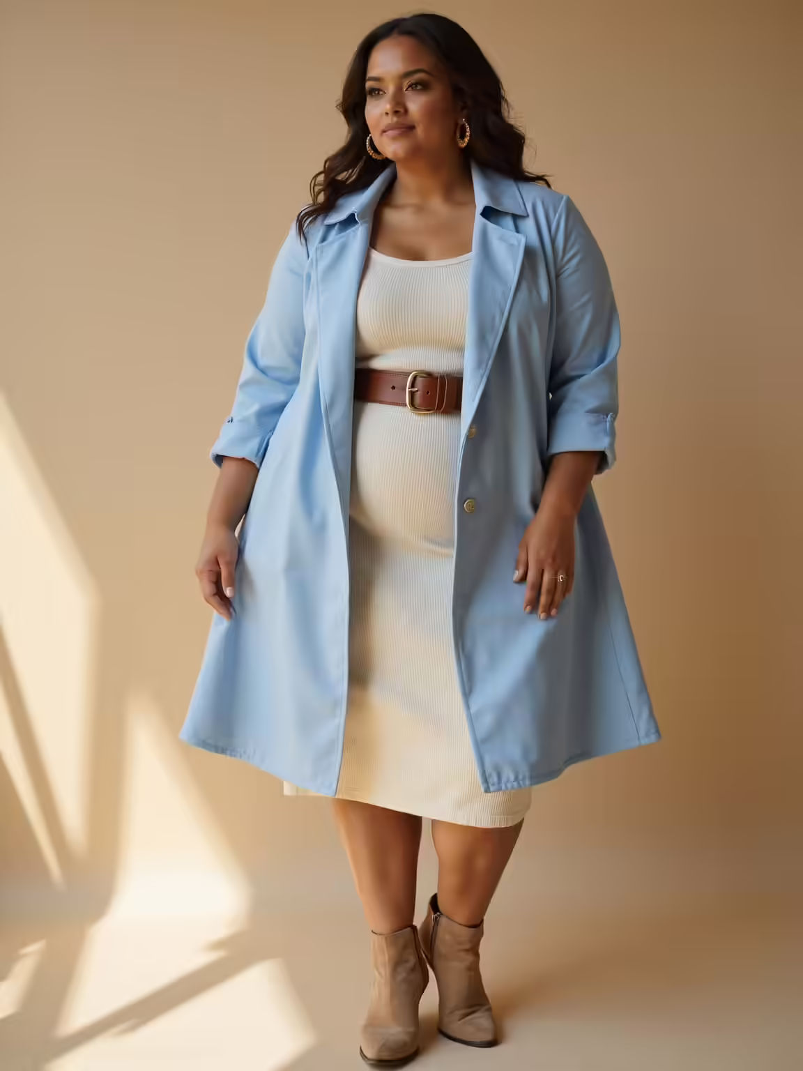 curve flattering classic spring outfits