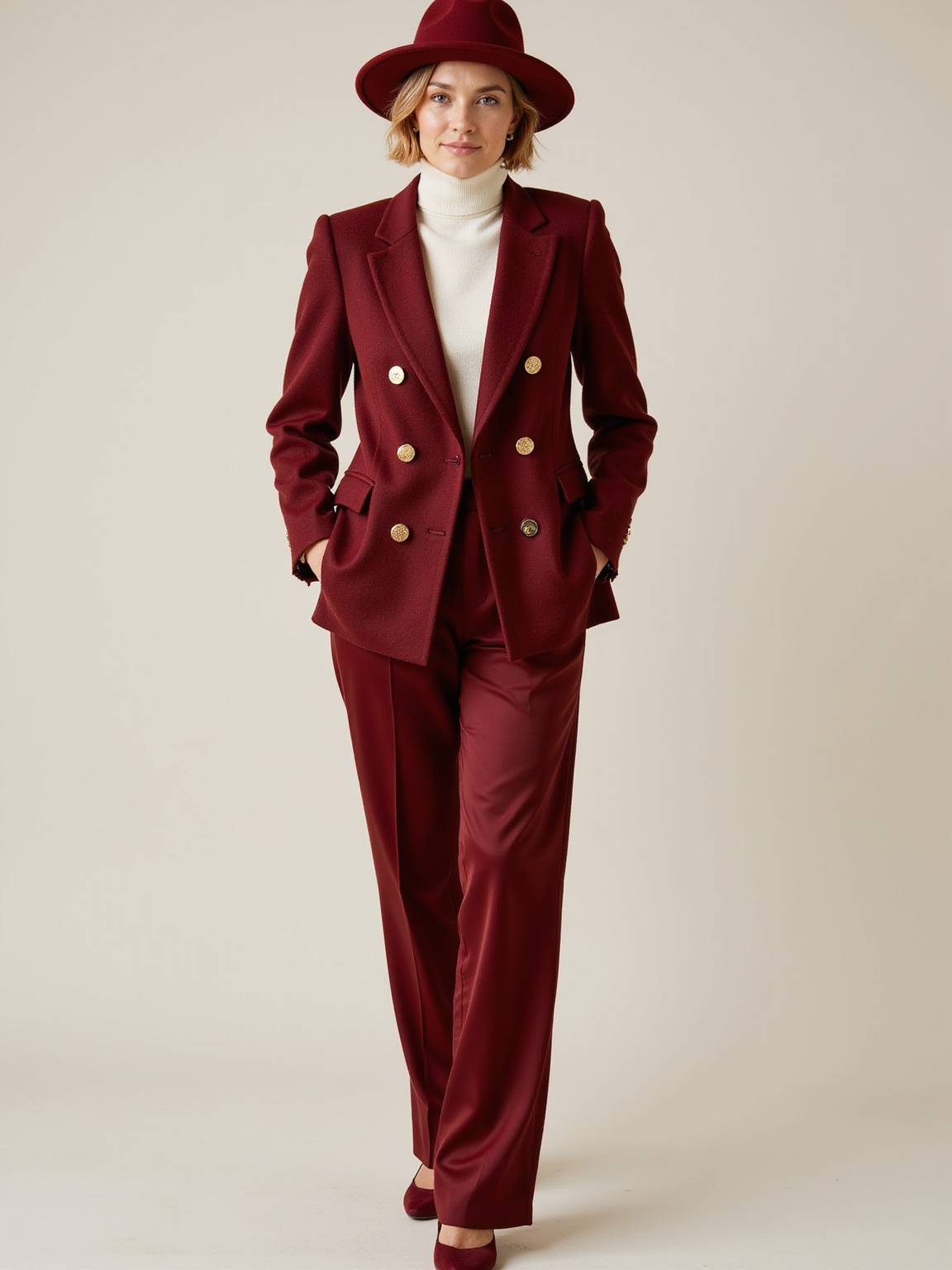 deep red timeless elegance