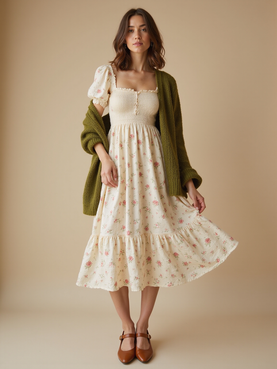 delicate pastel vintage floral charm