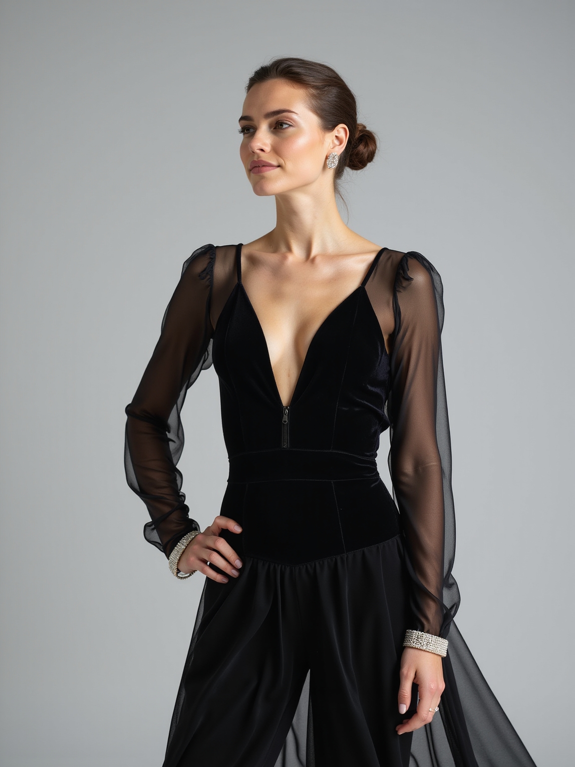 dramatic tailored breathable blackwear