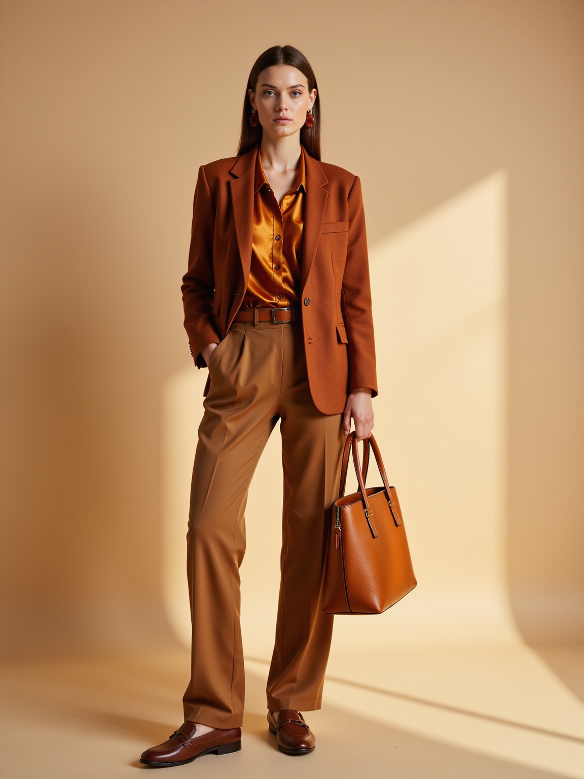 earthy neutrals with warm accents