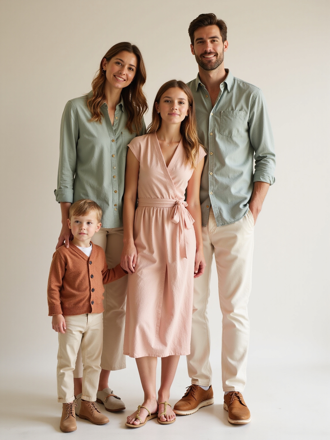 effortless coordinated spring family outfits