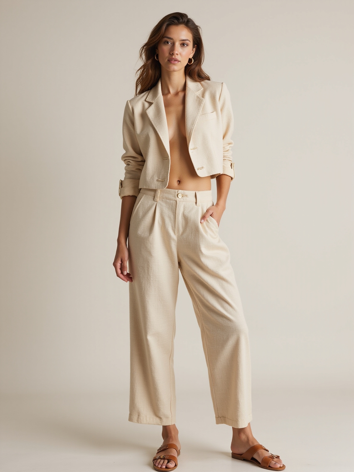effortless polished linen summer uniform