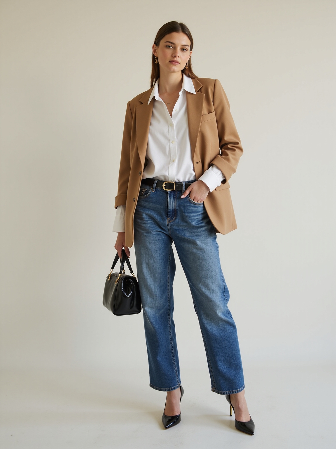 effortless refined denim wardrobe