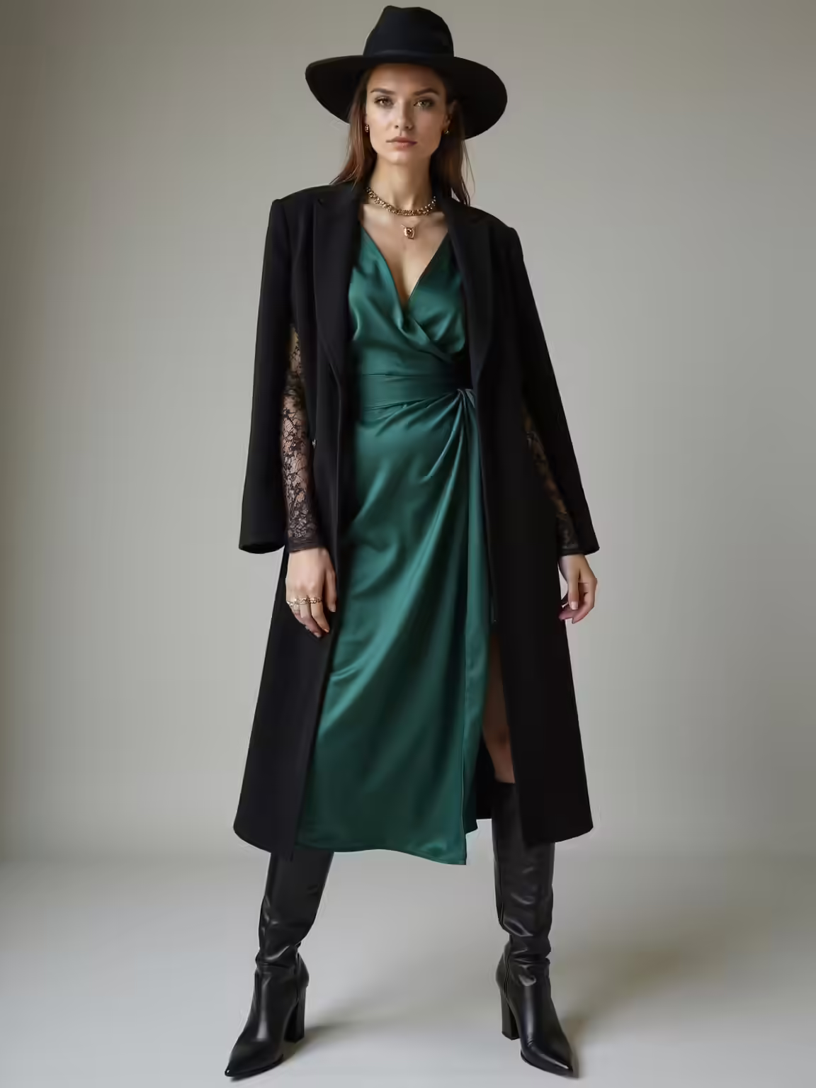 effortless textured witchy layering