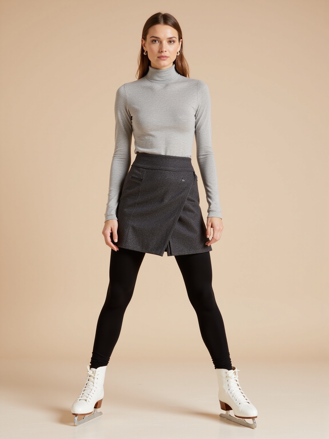 elegant understated ice skating attire