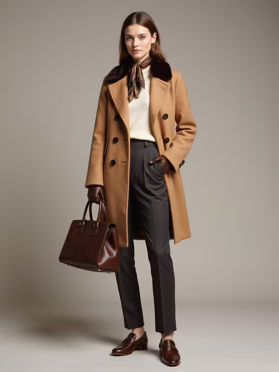 elegant winter cold weather attire