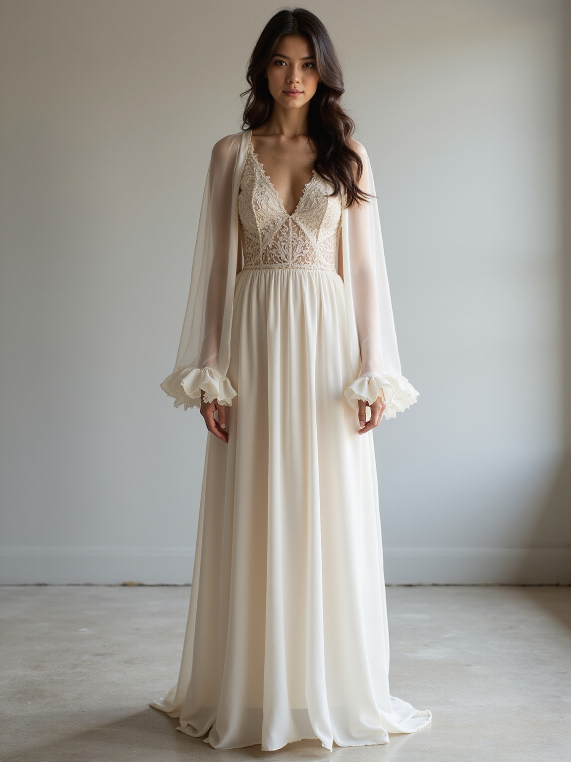 ethereal layers silk lace