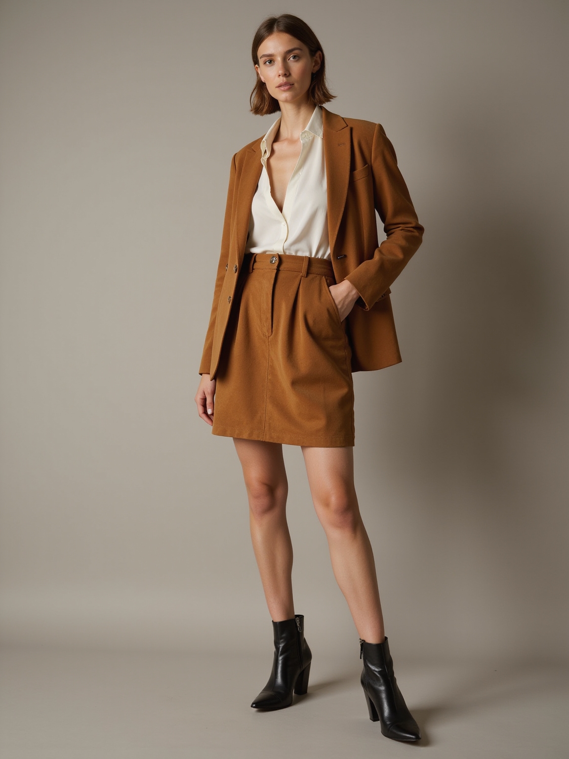 flattering tailored short skirt silhouettes