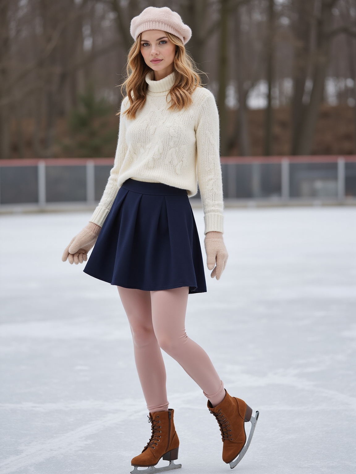 flattering warm skater skirtwear