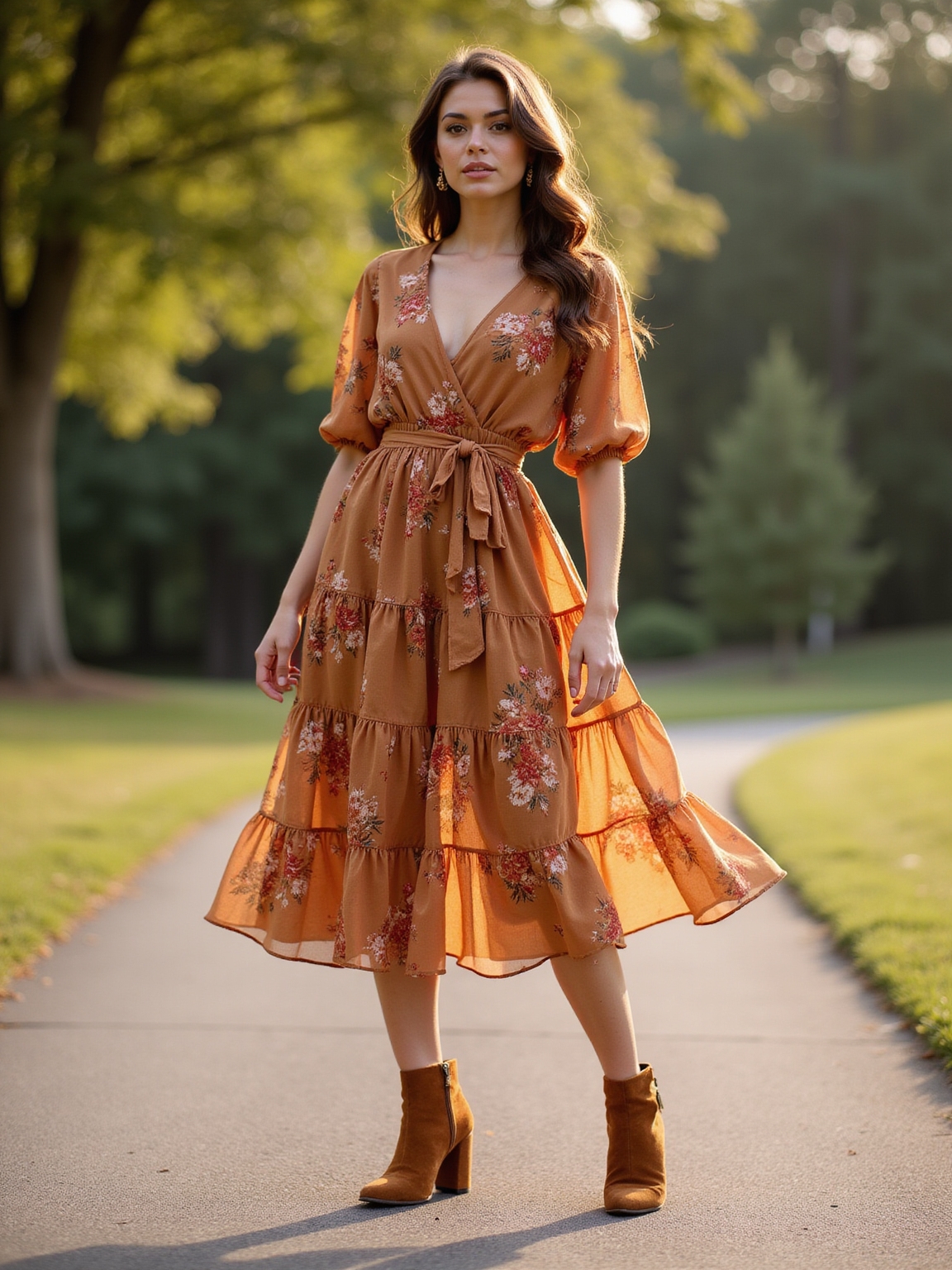 flowy midi empire wraps